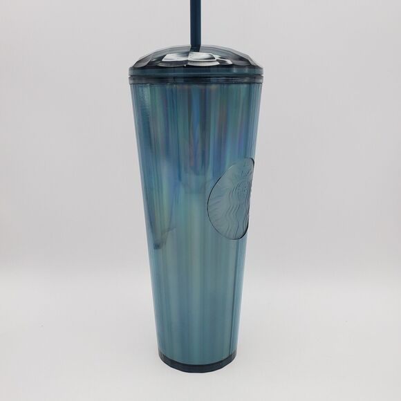 Starbucks Tumbler Ocean Kaleidoscope 2022 Cold Cup Venti 24oz NWT - Picture 7 of 8